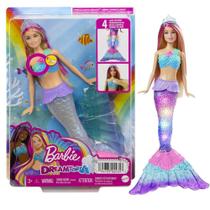 Boneca Barbie Sereia Luzes E Brilhos Dreamtopia - Mattel HDJ36