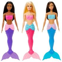 Boneca Barbie Sereia Morena Cauda Azul - Mattel