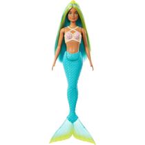 Boneca Barbie Sereia Mundo da Fantasia - Cabelo Azul - Mattel