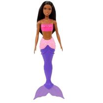 Boneca barbie sereia negra com cauda roxa mattel Boneca barbie sereia negra com cauda roxa mattel