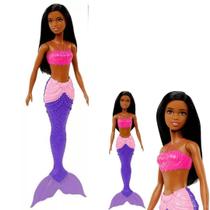 Boneca Barbie Sereia Negra Dreamtopia 3+ Hgr05 Mattel