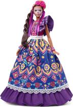 Boneca Barbie Signature Dia de Muertos 2022 - Vestido e Coroa