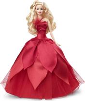 Boneca Barbie Signature Holiday 2022 - Loira com Vestido Vermelho