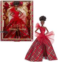 Boneca Barbie Signature Holiday 2024 - Vestido Xadrez