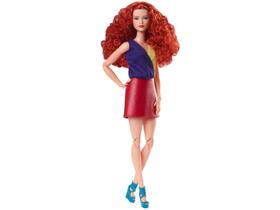 Boneca Barbie Signature Looks Cabelo Ruivo e Saia - Vermelha com Acessórios