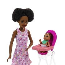 Boneca Barbie Skipper Babysitters Negra - Mattel