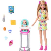 Boneca Barbie Skipper e conjunto de brinquedos com acessórios, conjunto de babá