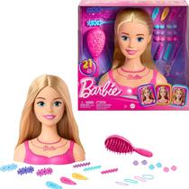 Boneca Barbie Styling Head com 20 acessórios coloridos