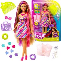 Boneca Barbie Totally Hair Cabelos Coloridos + 15 Acessórios - Mattel HCM89