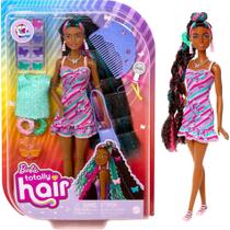 Boneca Barbie Totally Hair com Acessórios Vestido Borboleta