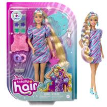 Boneca Barbie Totally Hair com tema de estrela com 21 cm de cabelo fantástico