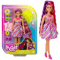 Boneca Barbie Totally Hair Vestido de Flores HCM89 3+ Mattel