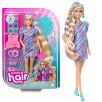 Boneca Barbie Totally Hair Vestido Estrelas 3+ HCM88 Mattel