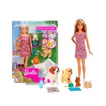Boneca Barbie Treinadora De Cachorrinhos Loira Mattel Fxh08
