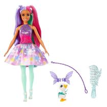 Boneca Barbie - Um Toque de Magia Cabelo Colorido Hlc34 - MATTEL