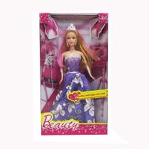 Boneca Beauty Fashion Com Vestido + Varinha Magica Boneca Beauty Fashion Com Vestido + Varinha Magica