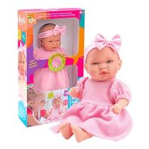 Boneca Bebe Amélia Fala Mais de 30 Frases - Bee Toys Boneca Bebe Amélia Fala Mais de 30 Frases - Bee Toys