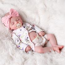 Boneca bebê BABESIDE Rosalie 51 cm articulada recém-nascida menina