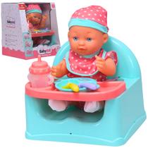 Boneca Bebe Baby Doll com Caldeira e Acessórios - Castela