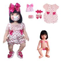Boneca Bebê Baby Real Reborn Realista + Chupeta Imã