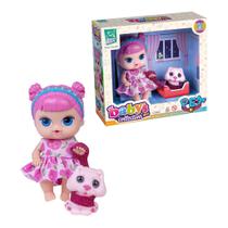 Boneca Bebê Baby's Collection Pet C/ Cachorrinho - Supertoys