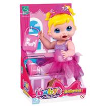 Boneca Bebê Bailarina Babys Collection Super Toys - 485 Boneca Bebê Bailarina Babys Collection Super Toys - 485