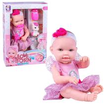 Boneca Bebê Bailarina Love Born 36cm com Acessórios Cotiplás