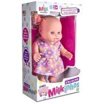 Boneca Bebê Coleção Ref. 476 100% Vinil - Milk Brinquedos Boneca Bebê Coleção Ref. 476 100% Vinil - Milk Brinquedos