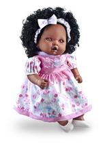 Boneca Bebê Collezione Angelina Negra 62 Frases