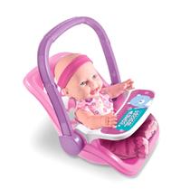 Boneca Bebê Conforto Sapekinha 2 Em 1 Cadeira De Papinha - Milk Brinquedos