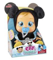 Boneca Bebê Cry Babies Com Sons e Lágrimas de Verdade Mickey Multikids