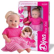 Boneca Bebê Dina Faz Xixi 42cm Com Acessórios 403 Bambola