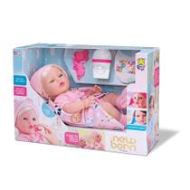 Boneca Bebê Estilo Reborn Premium Menina c/ Cabelo DiverToys