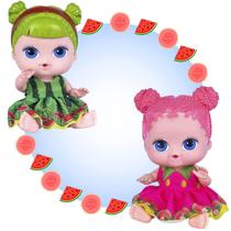 Boneca Bebe Frutinhas Cotiplas Goiaba + Melancia Colecao Frutinhas Cotiplas