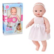 Boneca Bebê Lia Canta 2 Orações Reza Pai Nosso+ Querido Deus