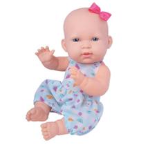 Boneca Bebê Luisa Sem Cabelo Com Chupeta Cotiplás - 2419