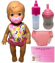 Boneca Bebê Menina Baby Little Mommy Hora Do Faz Xixi - Com Acessórios - Mattel
