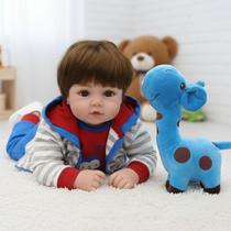 Boneca Bebê Menino 100% Silicone Pode dar Banho New Happy