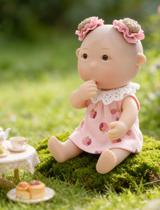 Boneca Bebê Mini Cloveray 18 cm Vinil com 5 Articulações Móveis Rosa Boneca Bebê Mini Cloveray 18 cm Vinil com 5 Articulações Móveis Rosa