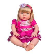 Boneca Bebe Nenem Criança Tipo Reborn Loira - Cegonha Reborn Dolls
