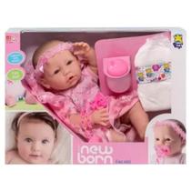Boneca Bebê New born faz xixi com Acessórios Diver Toys - 7898639380463