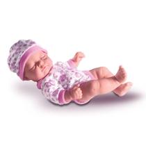 Boneca Bebê Petit Reborn Cheirinho de Amor Dormindo Vinil - Milk Brinquedos