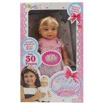 Boneca Bebê Que Fala Julie 33Cm - Miketa 0626