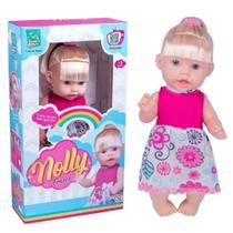 Boneca Bebe Que fala Nolly Fala 60 Frases Fofas 31Cm Estilo Reborn Boneca Bebe Que fala Nolly Fala 60 Frases Fofas 31Cm Estilo Reborn