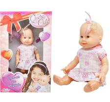 Boneca Bebê Quero Colo 28Cm Sortida Com Acessórios Kit de Beleza - Apolo - 709