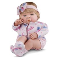 Boneca Bebê Real Loira Roma Brinquedos 5085 Com Certidão