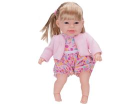 Boneca Bebê Real Menina Recém Nascida Newborn Com Cabelo Loiro Acessórios Estilo Reborn - Super Toys