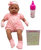 Boneca Bebê Real Recém Nascida Branca Estilo Reborn - Roma - Roma Brinquedos