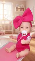 Boneca Bebê Realista em Vinil 31cm com Acessórios Boneca Bebê Realista em Vinil 31cm com Acessórios