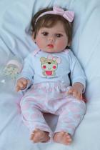 Boneca bebê realista Kaydora Lucy 46 cm de silicone Boneca bebê realista Kaydora Lucy 46 cm de silicone